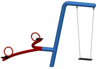 Schaukelgestell mit Wippe
