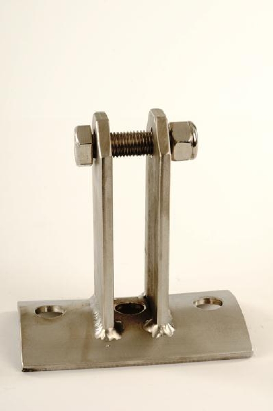 5-tlg. Seilhalter-Set Edelstahl - Für Geländer, Stege & Gärten